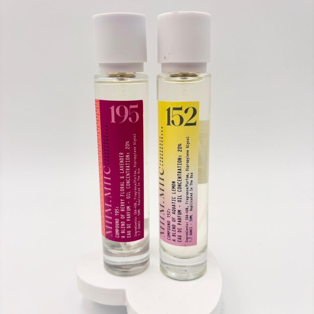 MIIM.MIIC Compound 195 & 152 Eau de Parfum 1.7oz Berry Lavender & Aquatic Lemon